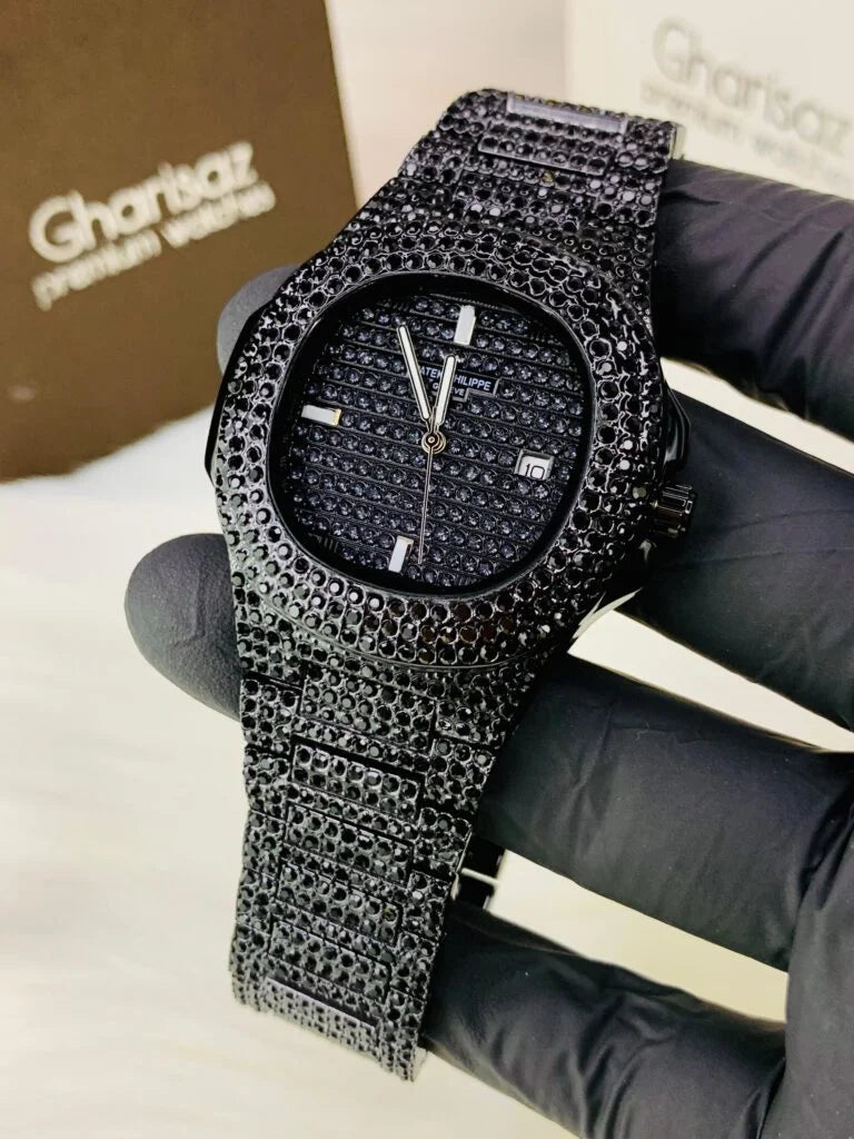 PP Nautilus Premium Black Diamond Men’s Watch – Limited edition