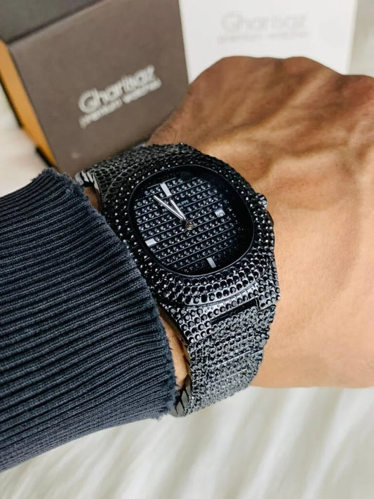 PP Nautilus Premium Black Diamond Men’s Watch – Limited edition