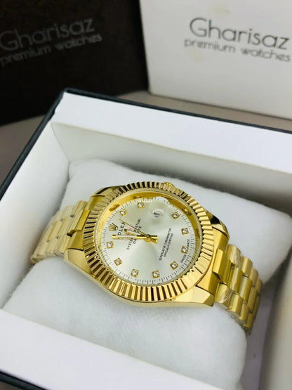 RLX Day Date Men’s Watch – Fluted Bezel & Jubilee Bracelet