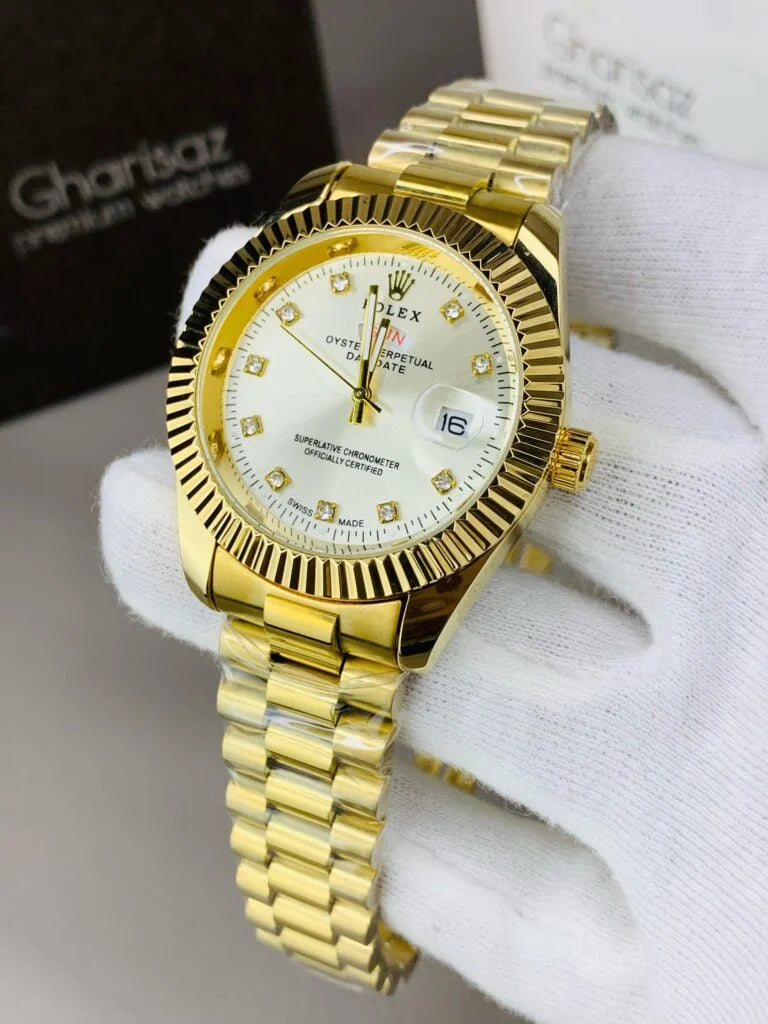 RLX Day Date Men’s Watch – Fluted Bezel & Jubilee Bracelet
