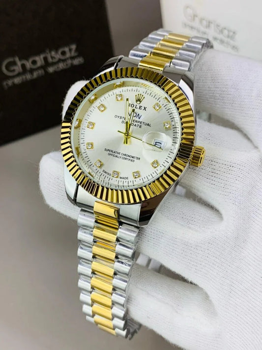 RLX Day Date Men’s Watch – Fluted Bezel & Jubilee Bracelet